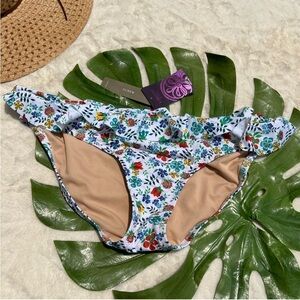 J. Crew Liberty Edenham Ruffle Bikini Bottom